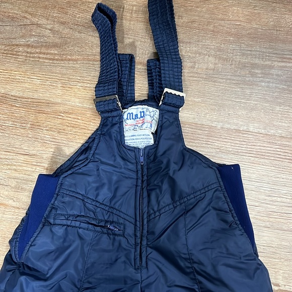 Vintage Mr. D skiwear ski bibs - size Youth medium - Picture 2 of 3